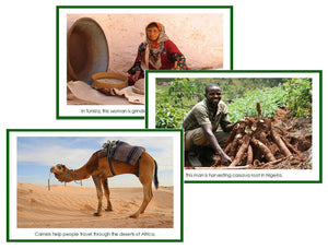 Africa Continent Cards - Montessori Print Shop continent study