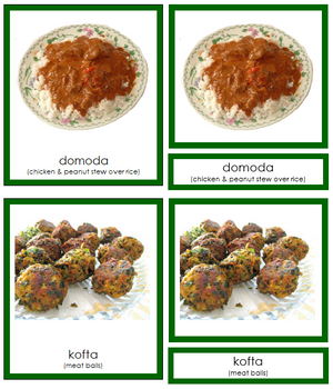 African Food (color-coded) - Montessori Print Shop