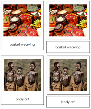 african culture cards - Montessori Print Shop continent cards
