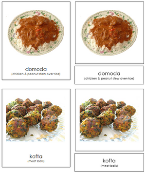 African Food Cards - Montessori Print Shop Continent Studies