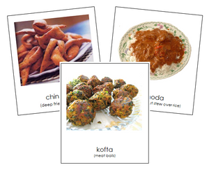 African Food - Montessori geography materials