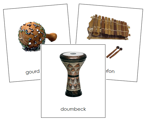 African Musical Instruments - Montessori Print Shop