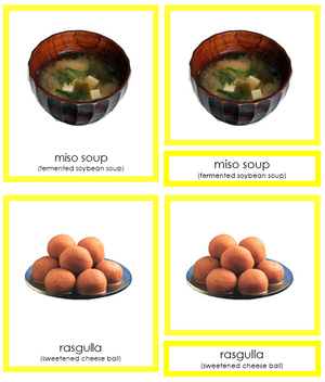 Asian Food (color-coded) - Montessori Print Shop