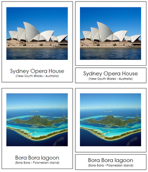Australian/Oceanian Landmarks - Montessori Print Shop continent study