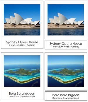 Australian/Oceanian Landmarks - Montessori Print Shop