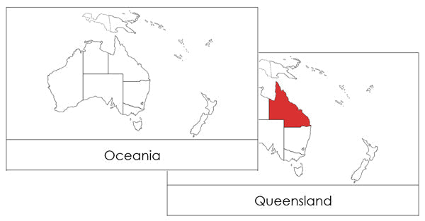 Australia/Oceania Flashcards - Montessori Print Shop