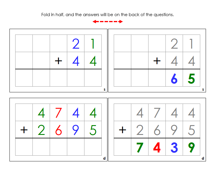 Math Operations Command Cards (color) Bundle - Montessori Print Shop