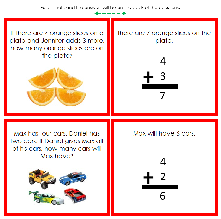 Addition Word Problems (color) - Montessori Print Shop