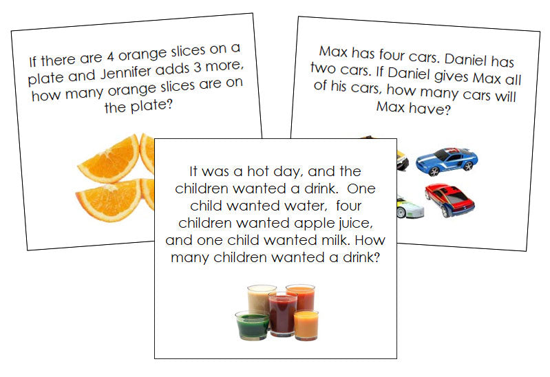 Addition Word Problems - Montessori Print Shop