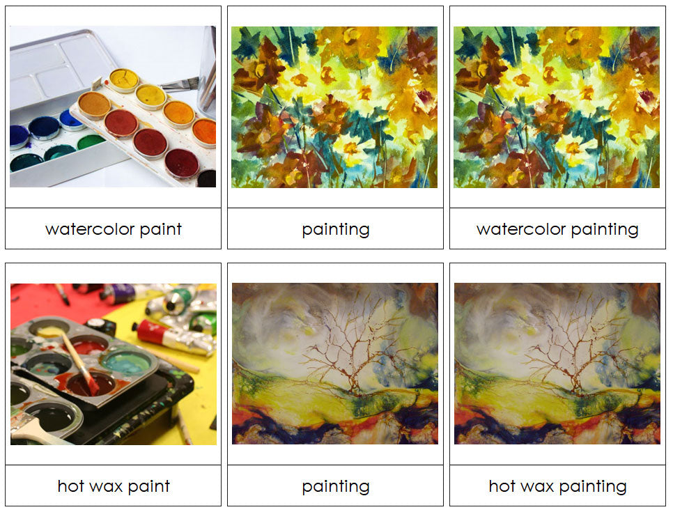 Art Mediums for Painting - Montessori Print Shop