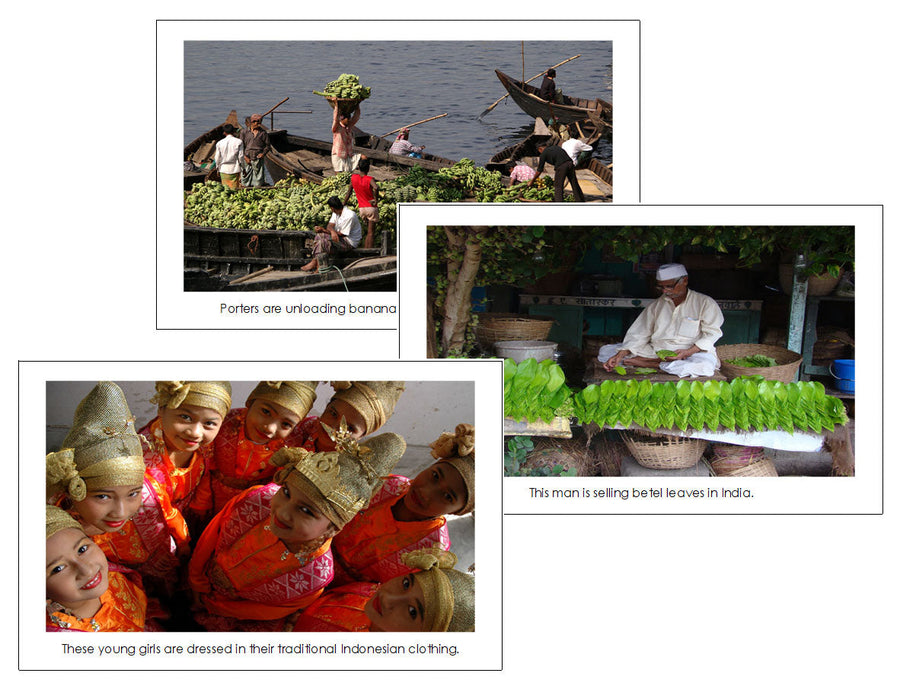 Asia Geography Continent Bundle - Montessori Print Shop Digital Download geography cards