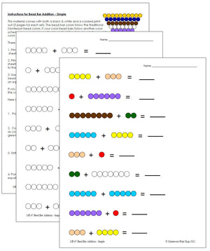 Montessori Bead Bar Addition (simple) - Montessori Print Shop