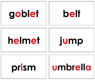 Phonetic Word Cards Level 2 - Montessori language cards