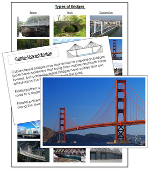 Types of Bridges Chart and Cards - Montessori Print Shop