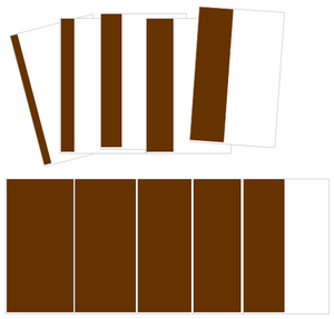 Brown Stair Pattern Cards (cornered) - Montessori Print Shop Sensorial Cards
