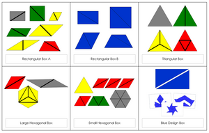 Montessori Printable Constructive Triangles Bundle - Montessori Print Shop