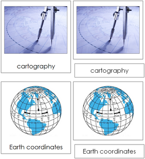 Cartography Nomenclature 3-Part Cards - Montessori Print Shop