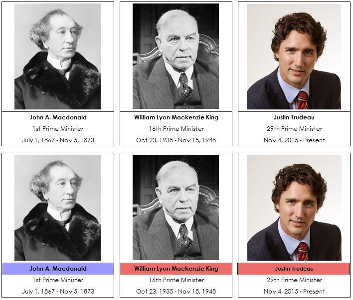 Canadian Prime Minister Cards - Montessori Print Shop