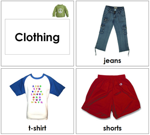 Montessori Toddler Clothing Cards