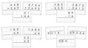 Math Operations Command Cards Bundle