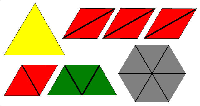 Constructive Triangles - Small Hexagonal Box