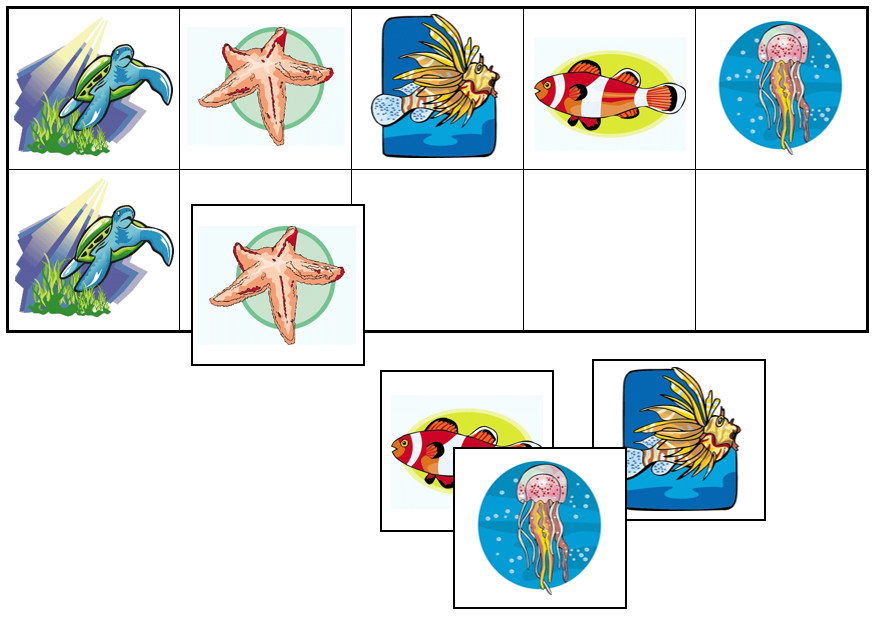 Coral Reef Match-Up & Memory Game - Montessori Print Shop