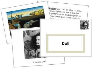 Salvador Dalí Art Book (border) - montessori art materials