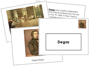 Edgar Degas Art Book - montessori art materials