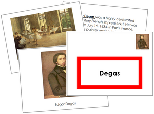 Edgar Degas Art Book - montessori art materials