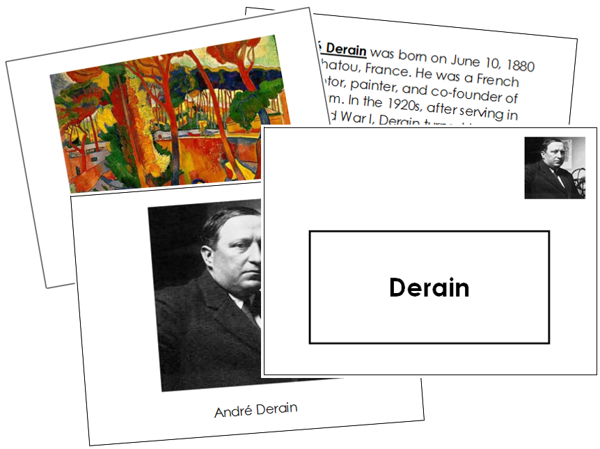 Andre Derain Art Book - montessori art materials