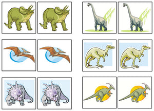Dinosaur Match-Up & Memory Game - Montessori Print Shop