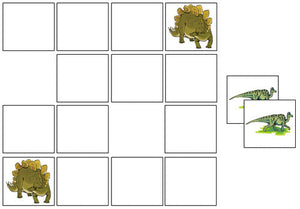 Dinosaur Match-Up & Memory Game - Montessori Print Shop