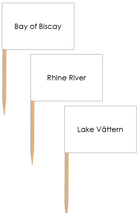 European Waterways: Pin Flags - Montessori Print Shop Digital Download
