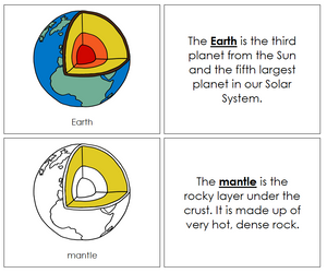 Parts of the Earth Nomenclature Book - Montessori Print Shop