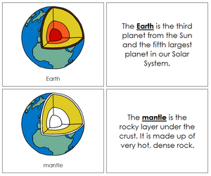 Earth Nomenclature Book - Montessori Print Shop astronomy cards