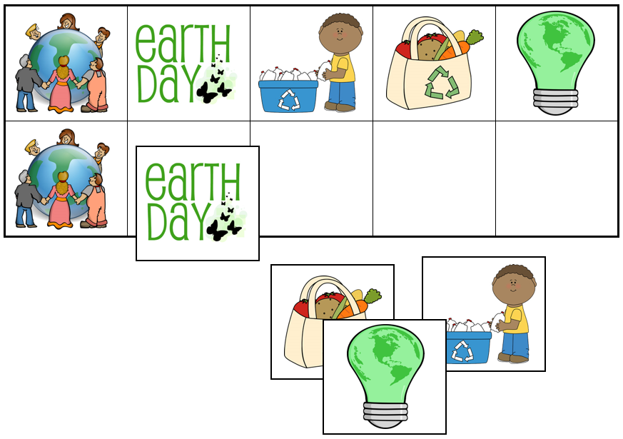 Earth Day Match-Up & Memory Game - Montessori Print Shop