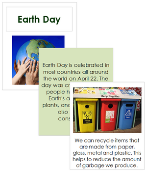 Earth Day Celebration Cards - Montessori Print Shop