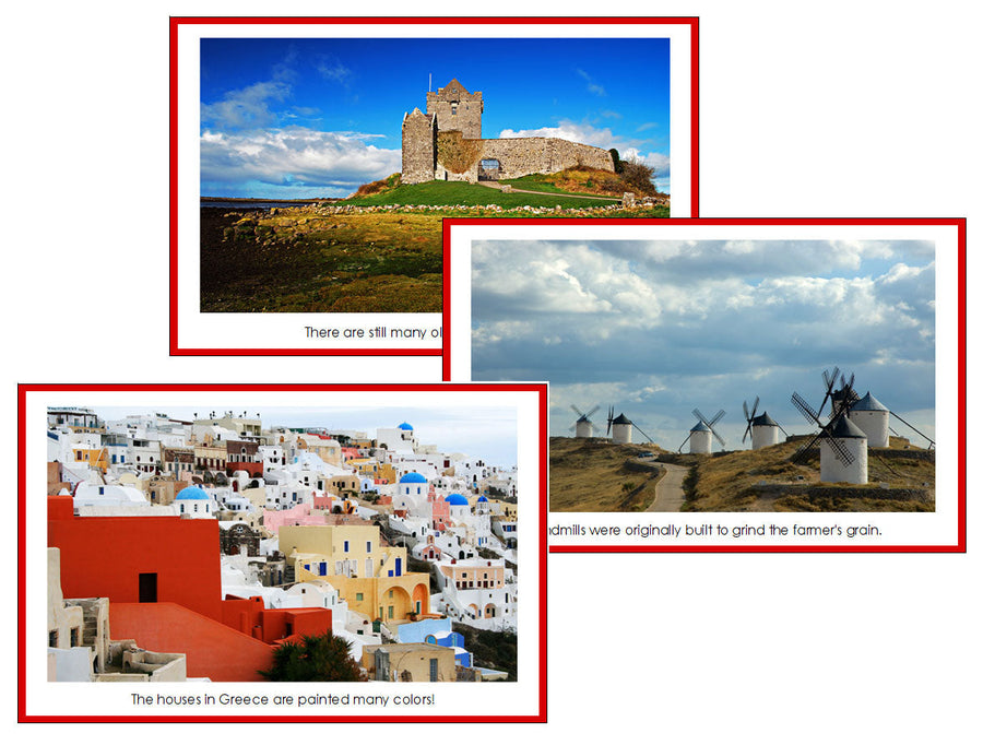 Europe Geography Bundle - Montessori geography cards