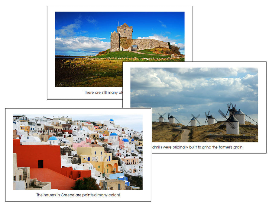 Europe Geography Bundle - Montessori geography cards