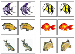 Fish Match-Up & Memory Game - Montessori Print Shop