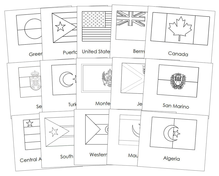 Flags of the World (Blackline Masters) Bundle - Montessori Print Shop flags-of-the-world-blackline-masters-bundle-montessori-print-shop