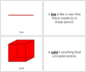 Fundaments of Geometry Nomenclature Book - Montessori Print Shop