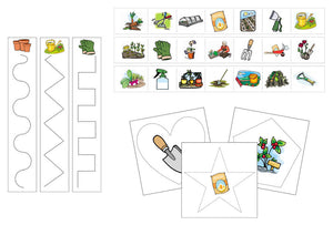 Gardening Cutting Work - Preschool Activity by Montessori Print Shop