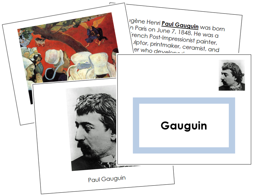 Paul Gauguin Art Book - montessori art materials