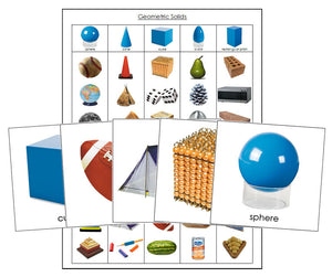Geometric Solids Sorting Cards & Control Chart - Montessori Print Shop