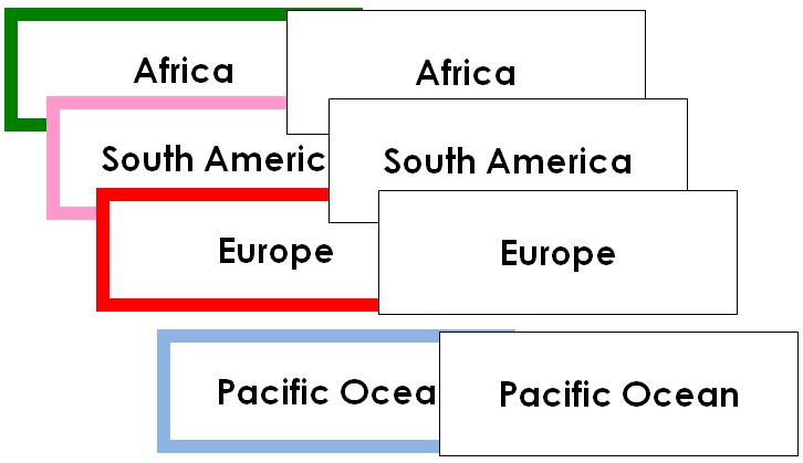 Globe, Continent & Ocean Labels - Free Montessori Print Shop Download