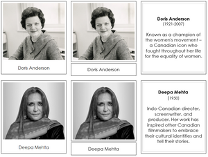 Great Women of Canada - Montessori Print Shop history cards