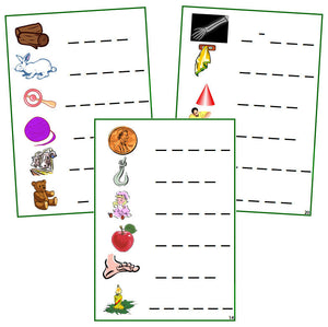 Green Phonogram Spelling Cards Set 2 - Montessori language cards - Montessori Print Shop