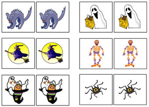 Halloween Match-Up & Memory Game - Montessori Print Shop