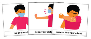 Covid-19 safety cards - Montessori Print Shop preschool materials